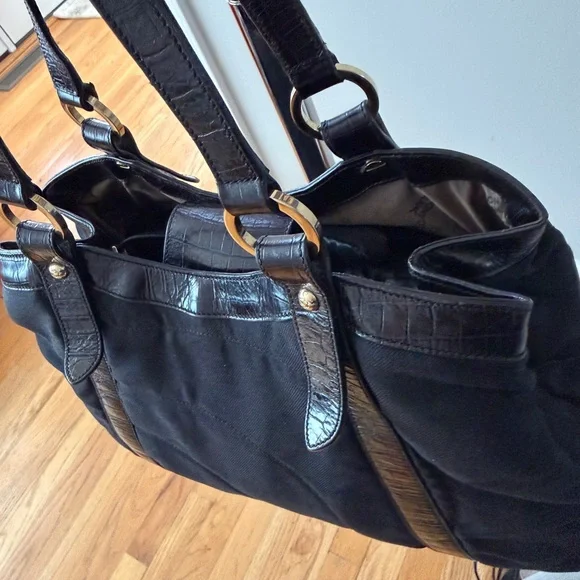 Montblanc Starisma Vintage Tote Made in Italy Black Luxury Bag - Picture 8 of 16